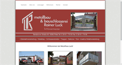 Desktop Screenshot of metallbau-luck.de